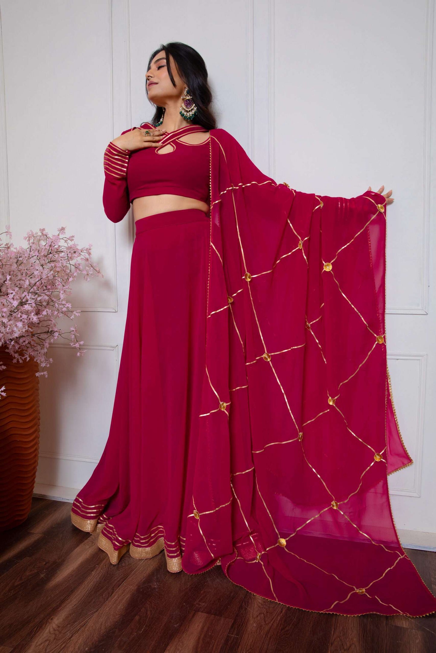 Rani Pink Lehenga Set