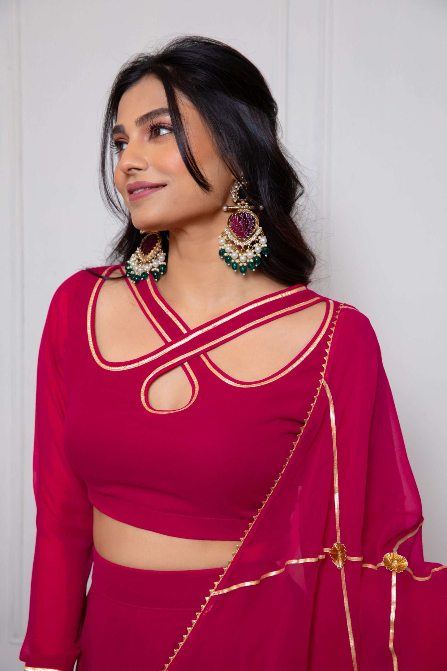 Rani Pink Lehenga Set