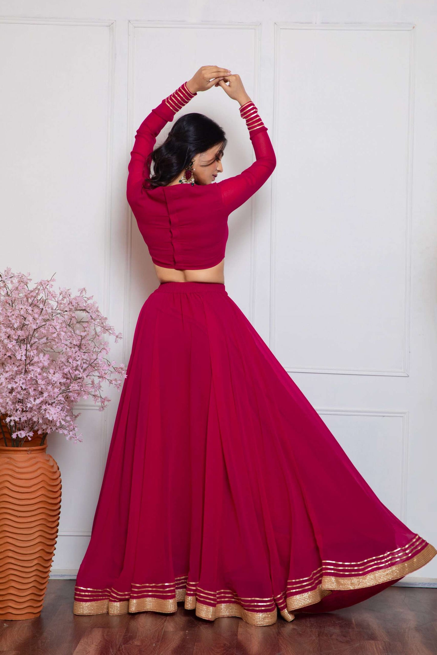 Rani Pink Lehenga Set