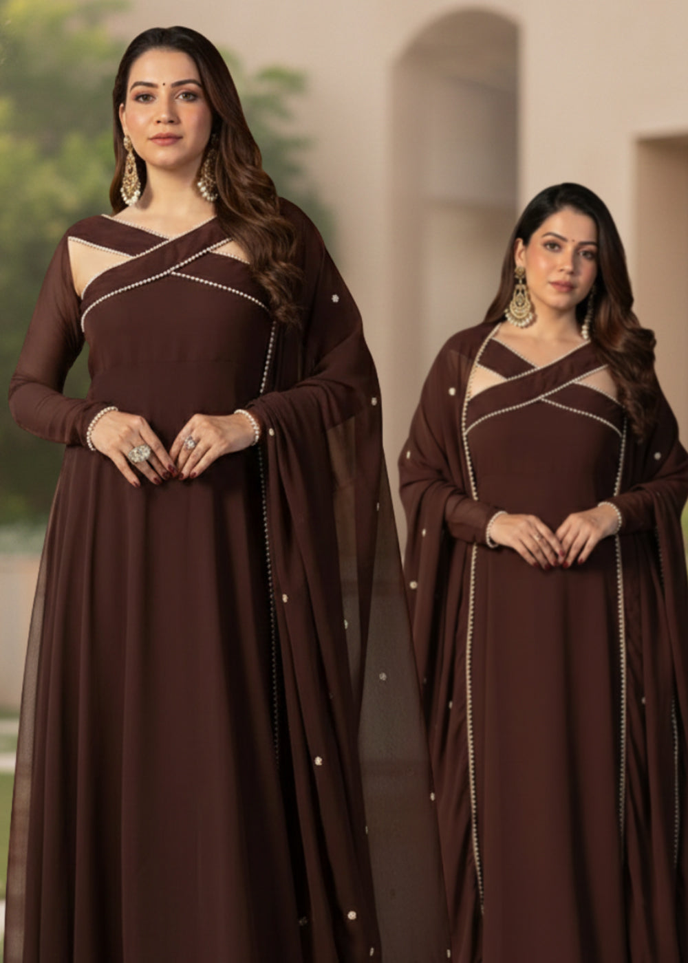 Anarkali with Dupatta