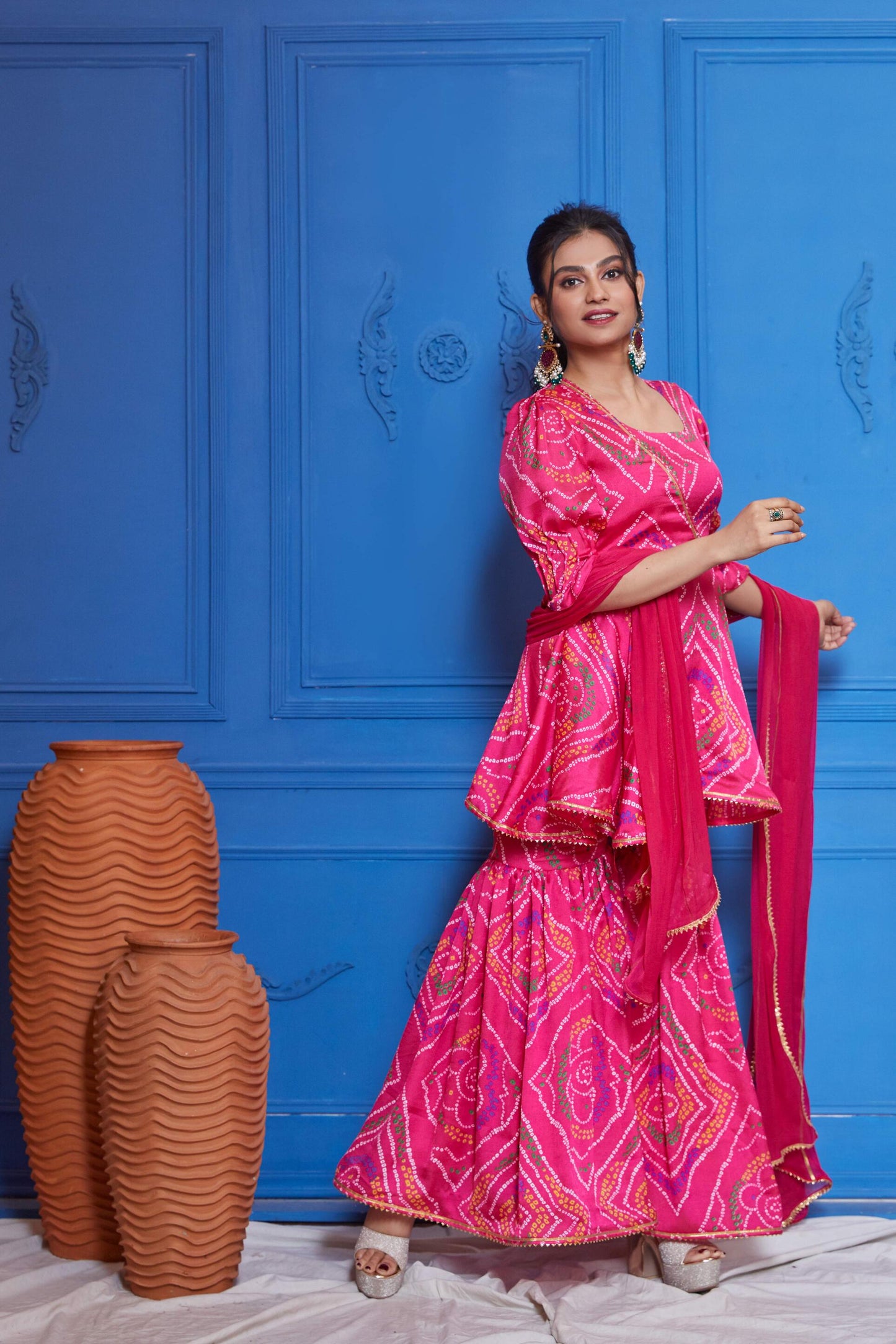 Bubblegum Pink Sharara Set