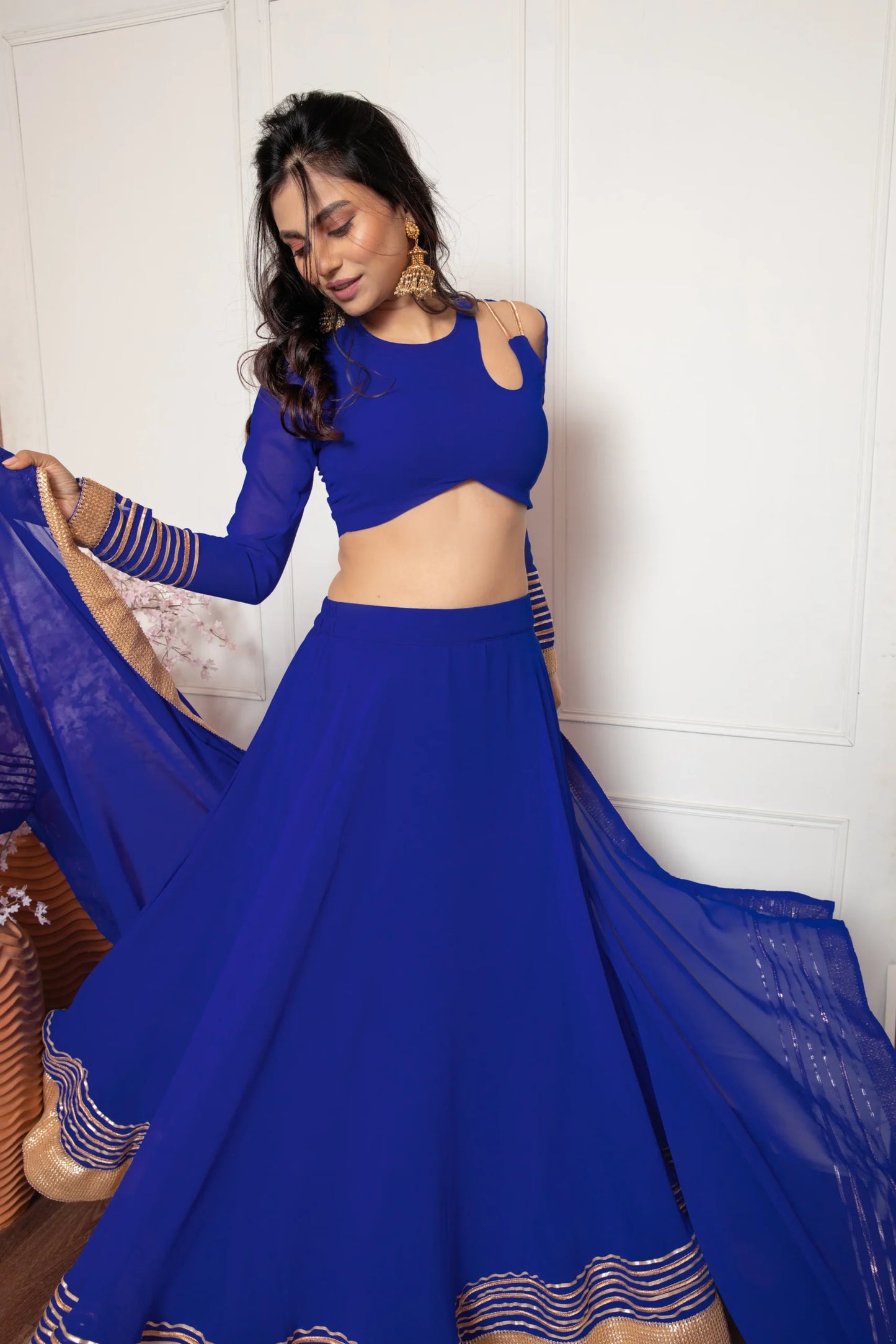 Beetle Blue Lehenga Set