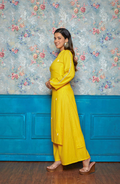 Tulip Yellow Kurta Set