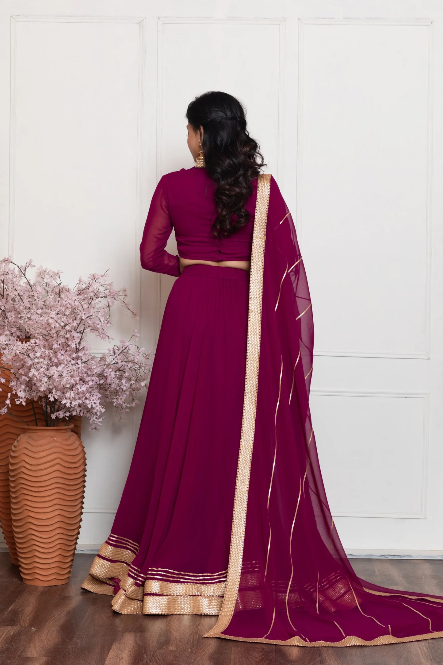 Cocktail Violet Lehenga Set