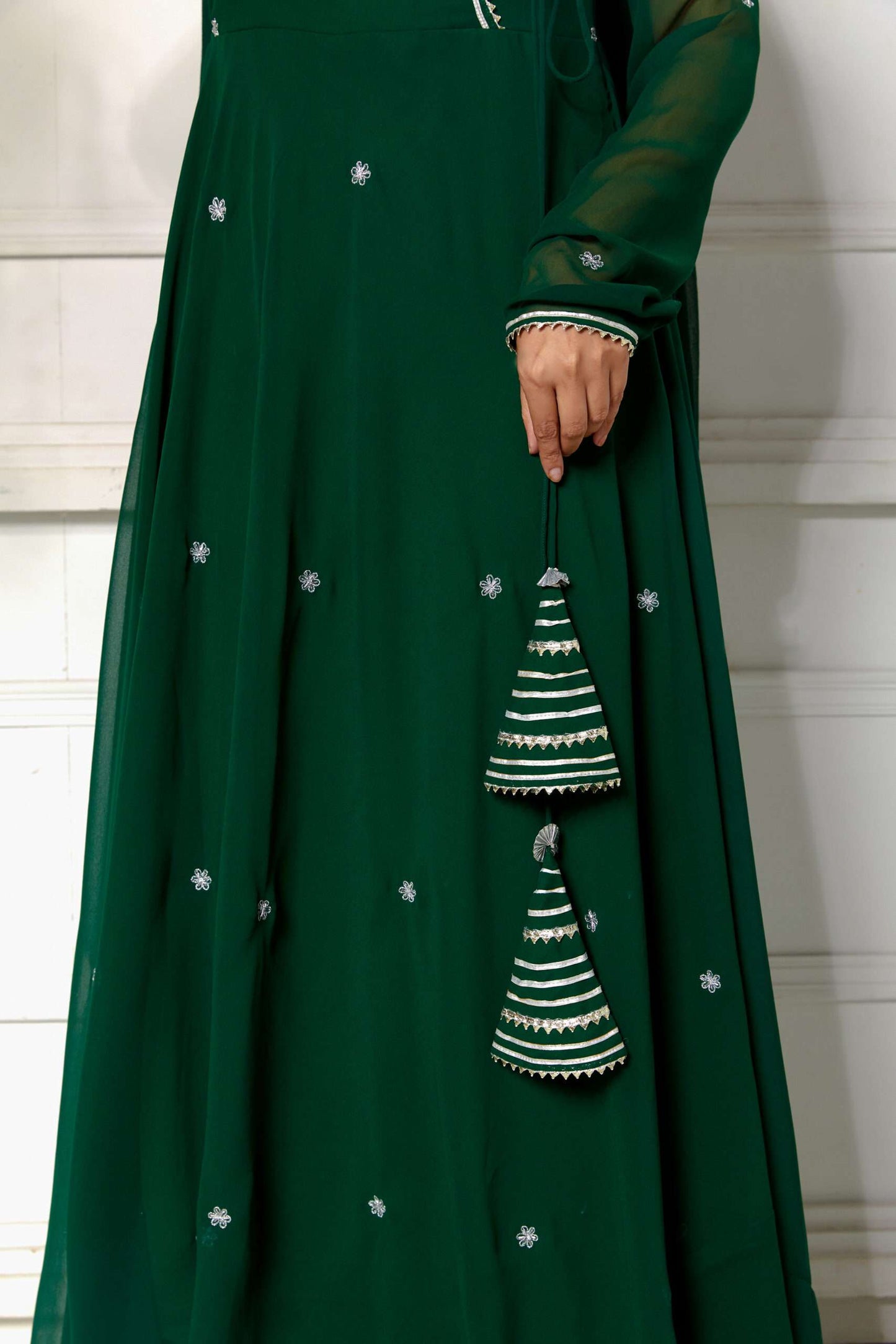 Imperial Green Anarkali with Dupatta