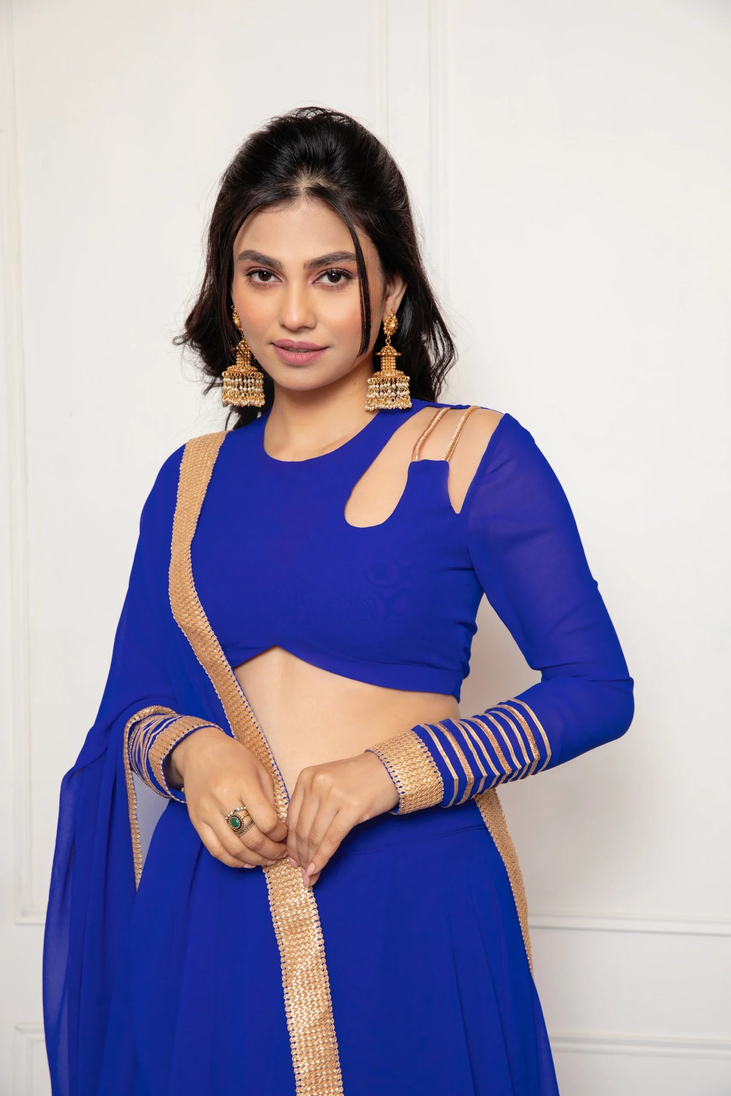 Beetle Blue Lehenga Set