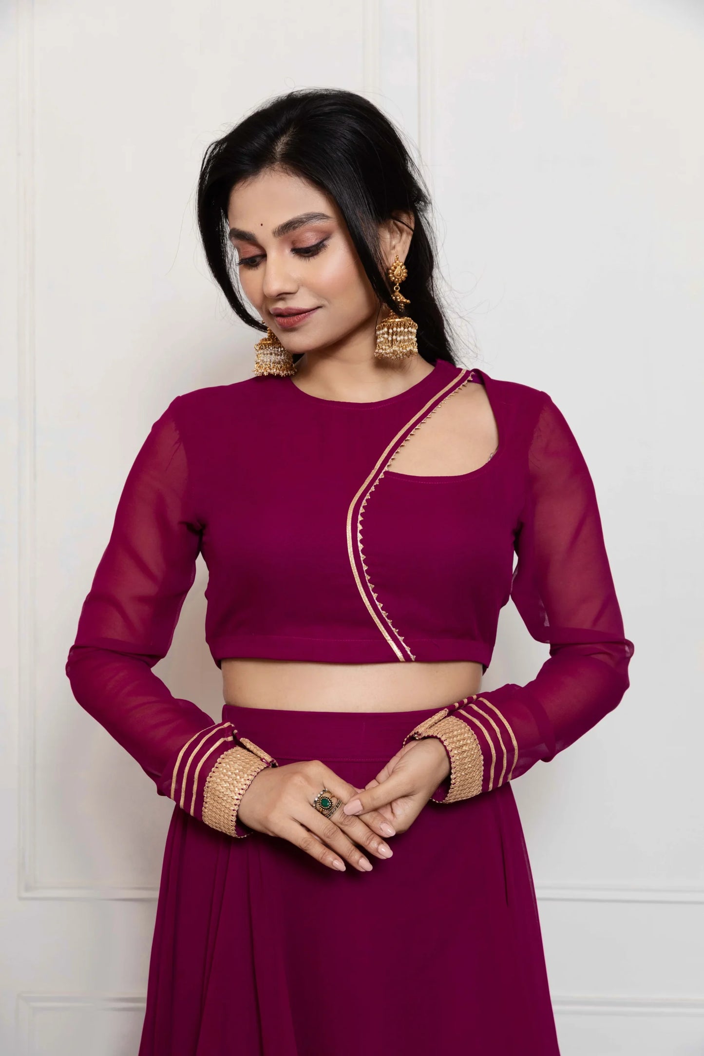 Cocktail Violet Lehenga Set