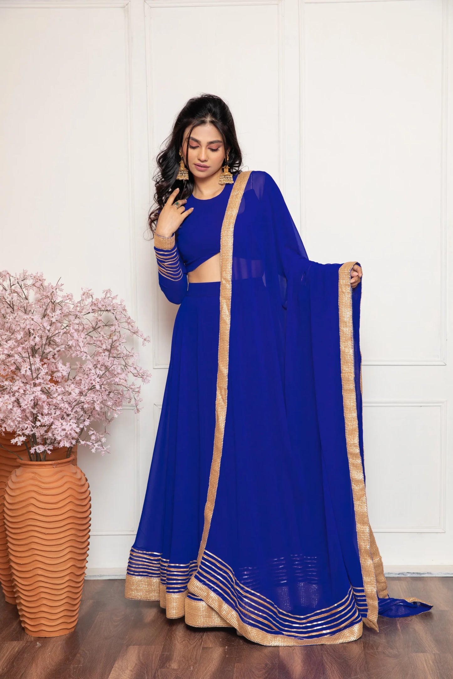 Beetle Blue Lehenga Set