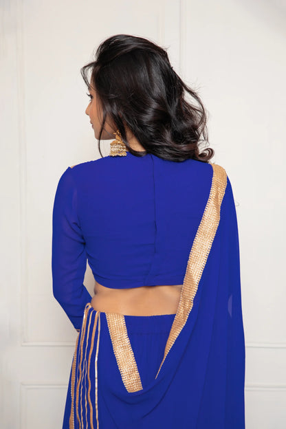 Beetle Blue Lehenga Set