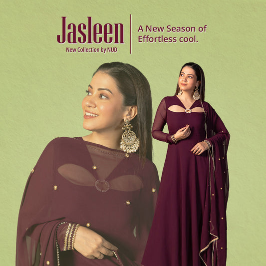 Sugar Plum Blossom Cutout Anarkali with Dupatta
