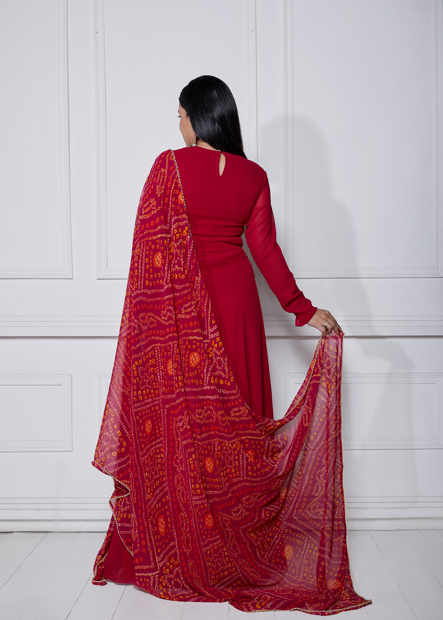 Bombay Berry Illusion Neck Anarkali