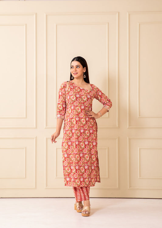 Gul Bahar Printed Coton Kurta Set