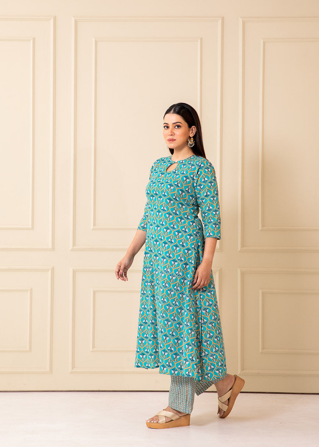 Neel Khawb Cotton Printed Kurta Set
