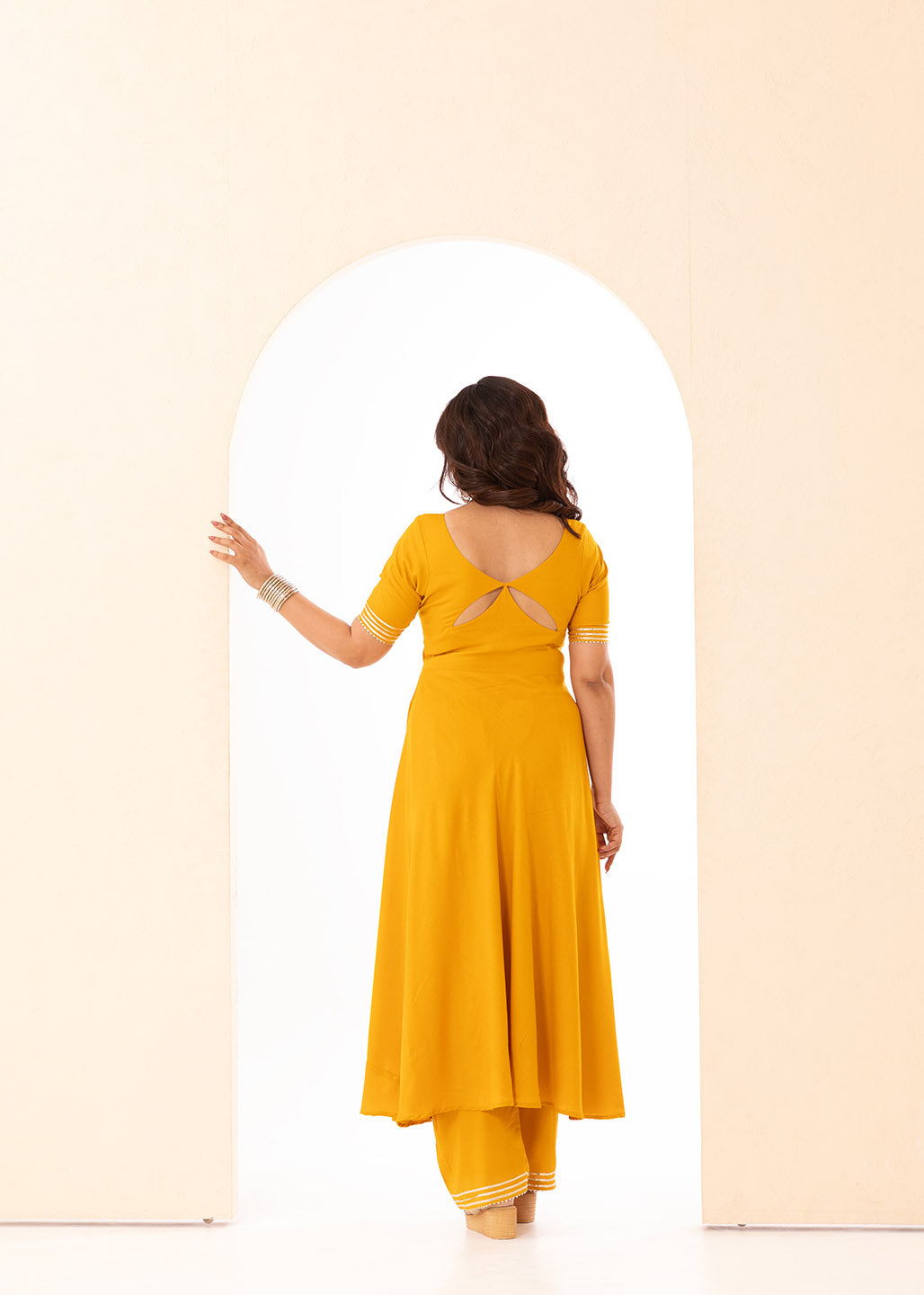 Haldi Yellow Anarkali Set