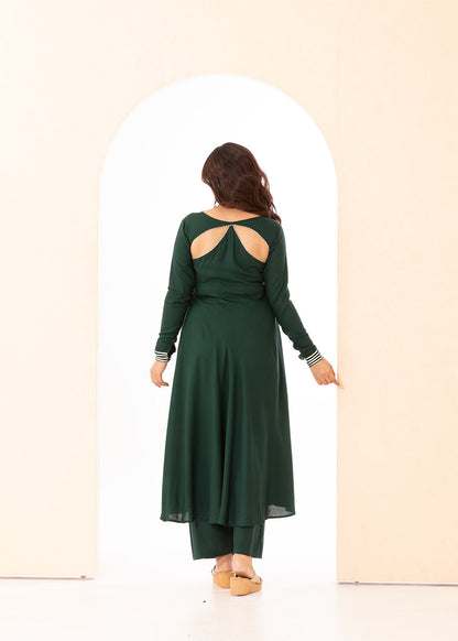 Noor Green Anarkali Set