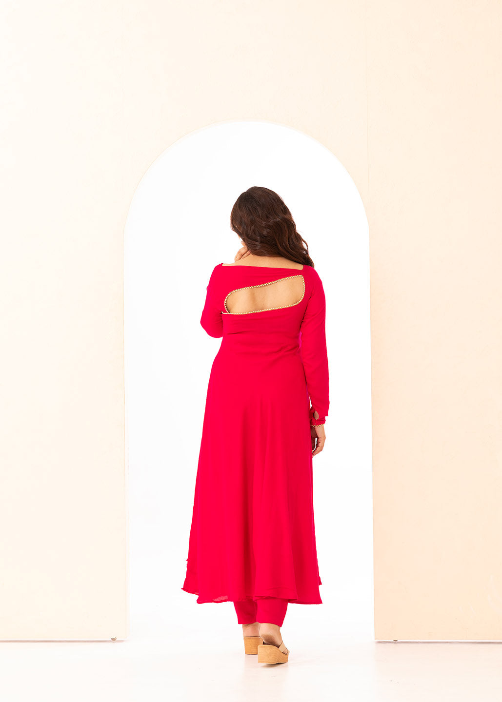 Sophie Magenta Anarkali Set